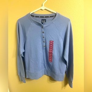 Gap Women’s Henley Blue XS Sweater